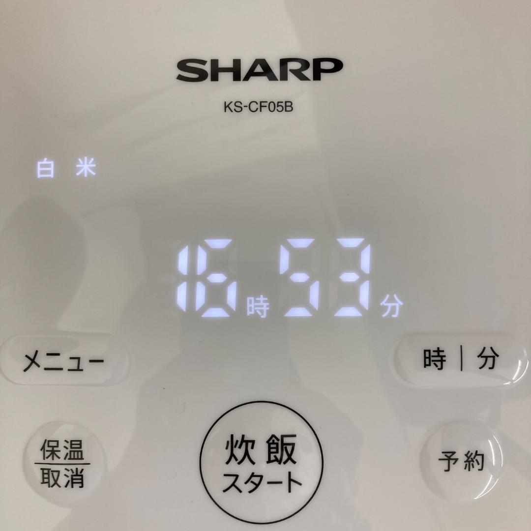 シャープ 炊飯器 3合 マイコン KSCF05BW KS-CF05B-W