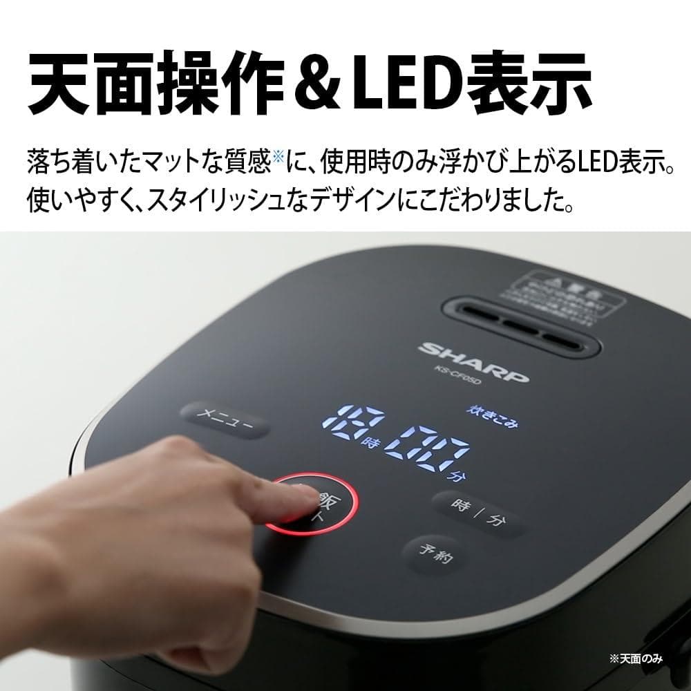 シャープ 炊飯器 3合 マイコン KSCF05BW KS-CF05B-W