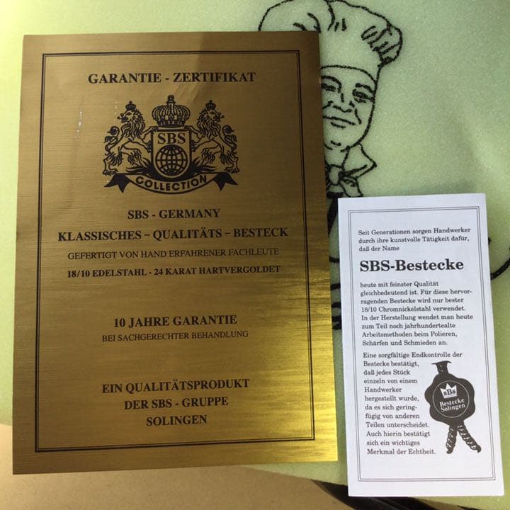 ドイツ　ゾーリンゲン カトラリー セット 70本　SBS社　23/24金