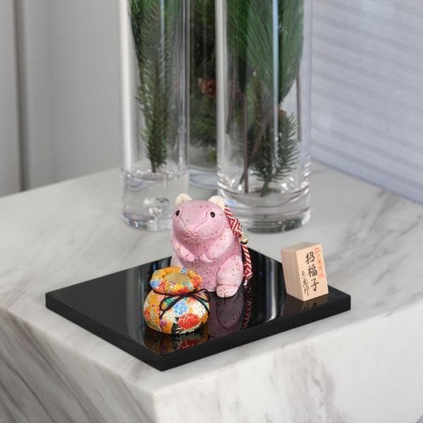 柿沼人形 江戸木目込 干支「宝袋」ネズミ 柿沼東光 日本製 手作り