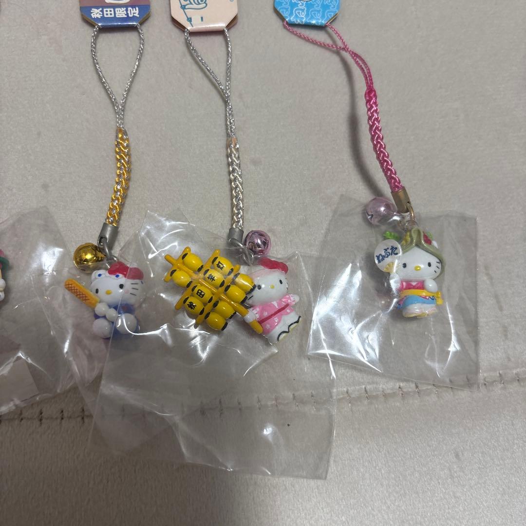 ハローキティご当地限定ストラップ6個セット
