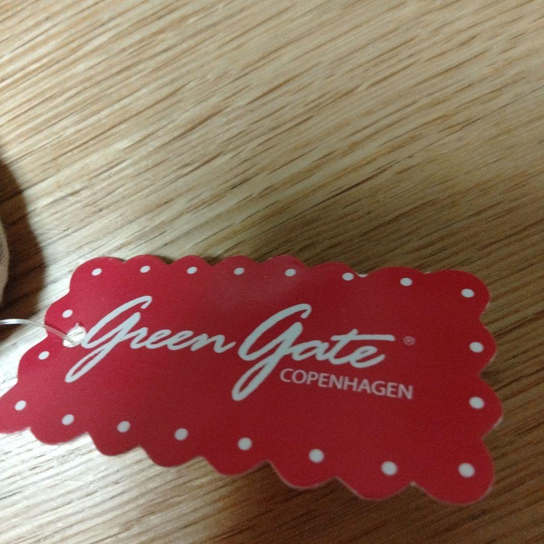 グリーンゲート　green gate ピンク花刺繍 クッションカバー2枚セット