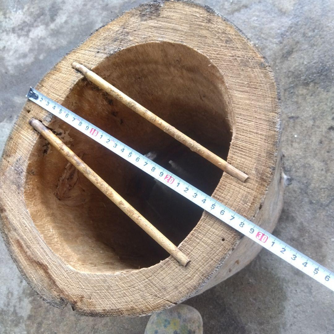 日本みつばち分蜂群捕獲用 丸洞 木製円筒形