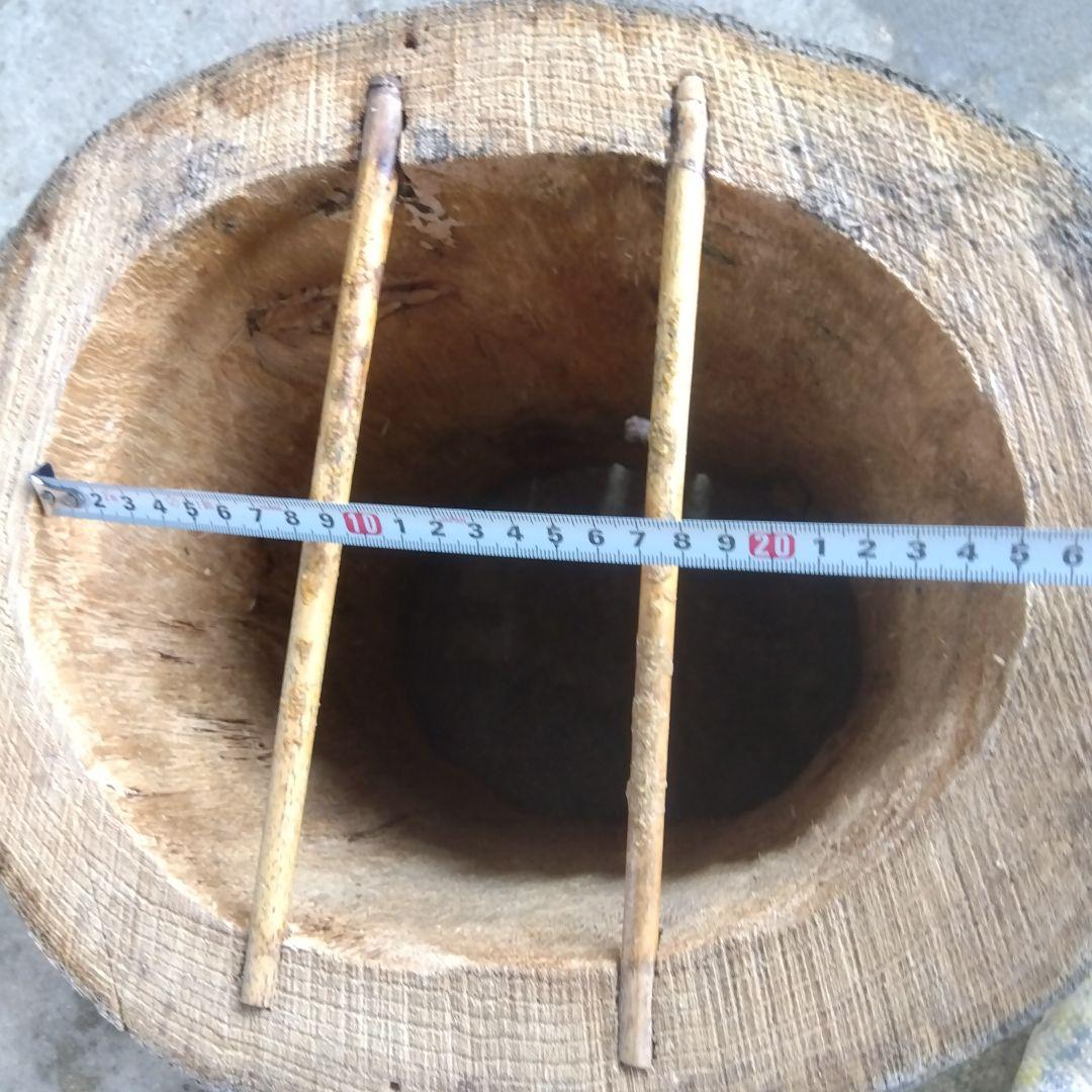 日本みつばち分蜂群捕獲用 丸洞 木製円筒形