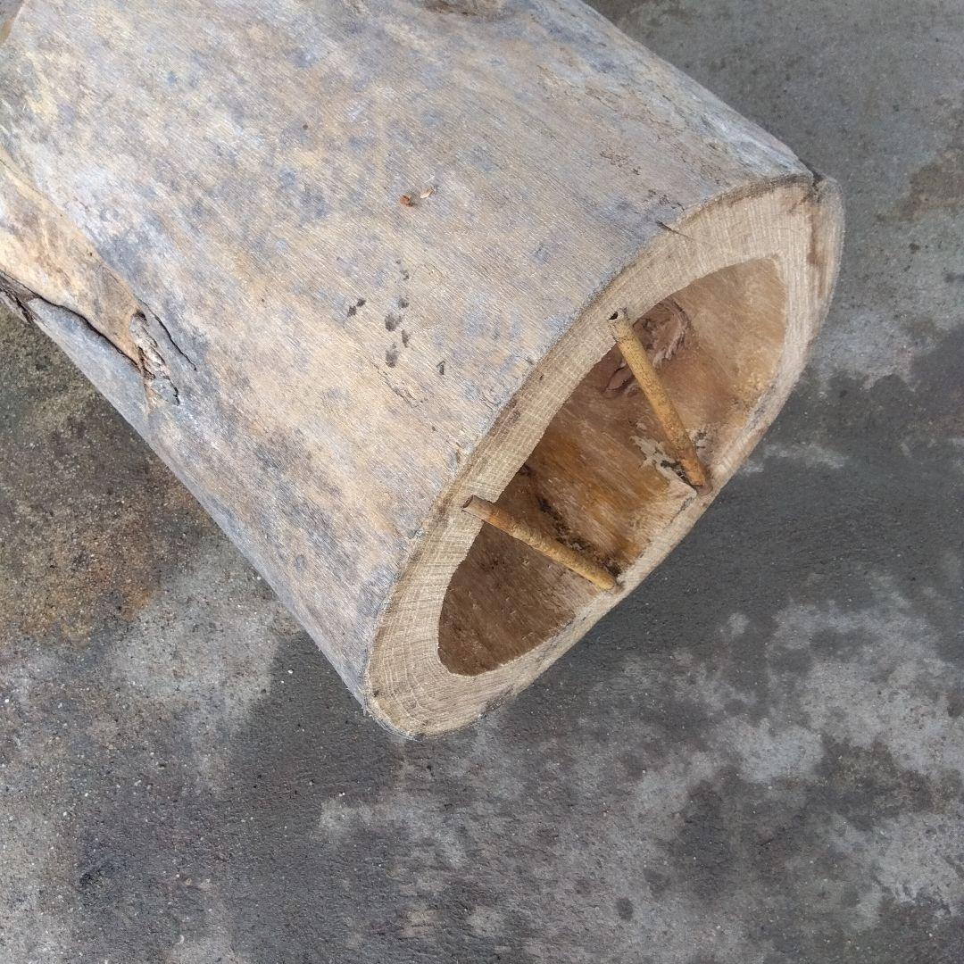 日本みつばち分蜂群捕獲用 丸洞 木製円筒形