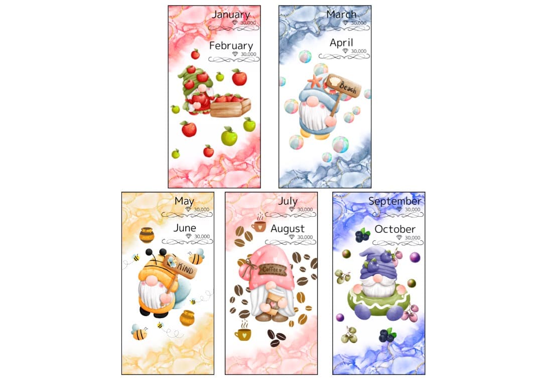 【ねぎこ】水彩プリンセスweeklyタイプ