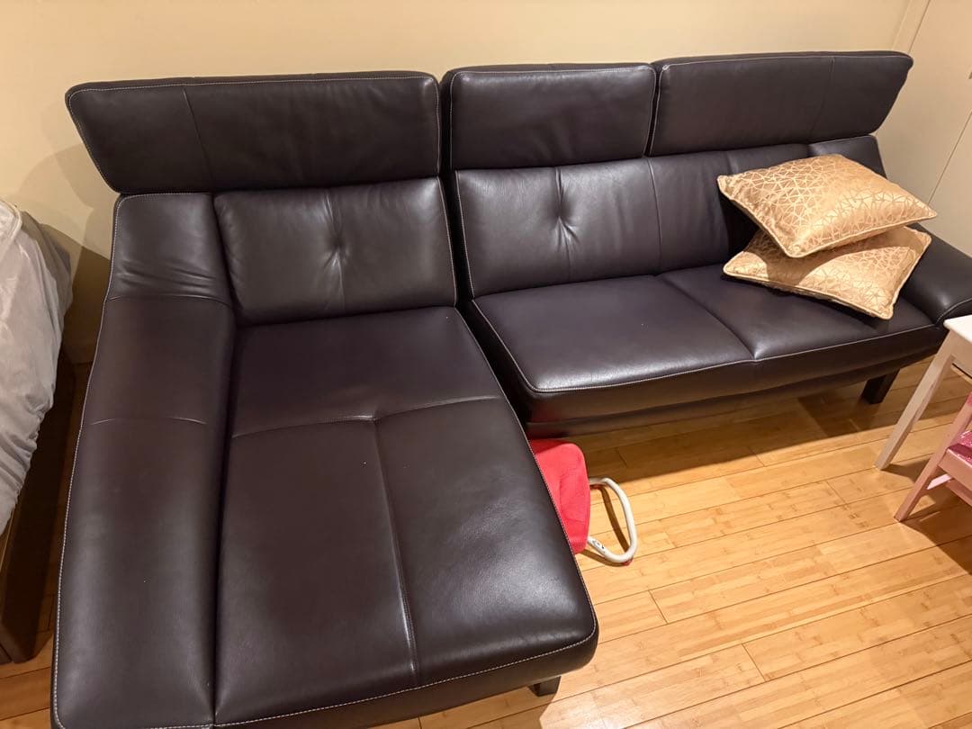 高級家具★カリモク★本革ソファ