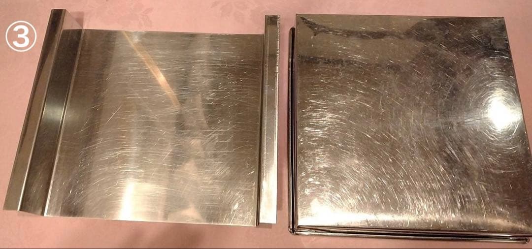 SUNCRAFT ステンレス製のケーキ型・玉子豆腐器セット