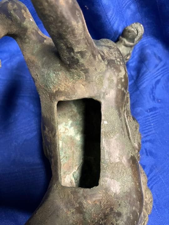 兵馬俑　中国　馬　青銅　真鍮製