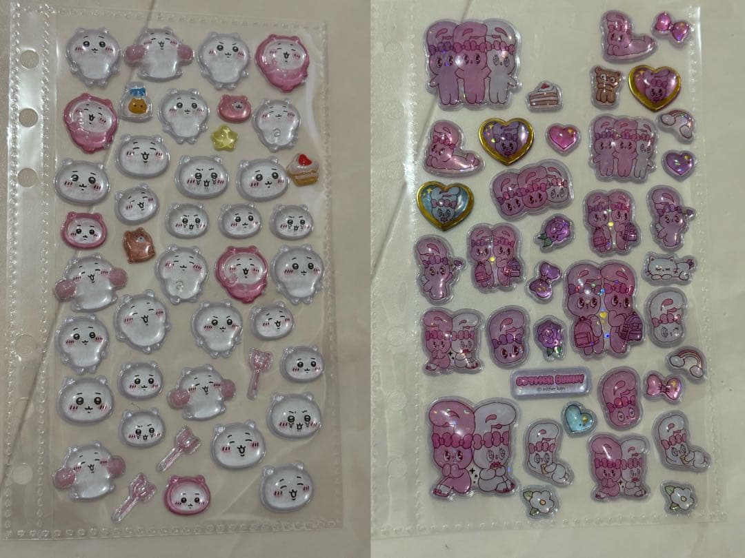 シール帳完成品 ボンボンドロップシール ちいかわ エスターバニー たまごっち