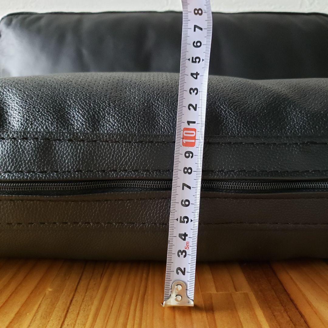 ★ブラック牛革レザークッション 2個セット黒