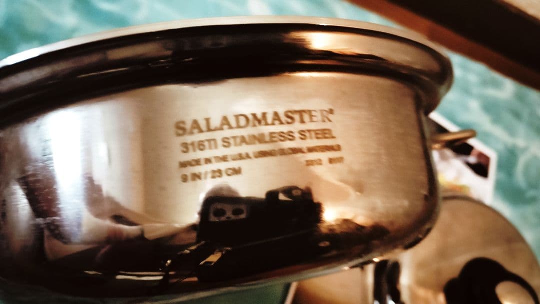 9in23cmステンレス小スキレット 小フライパン美品サラダマスター