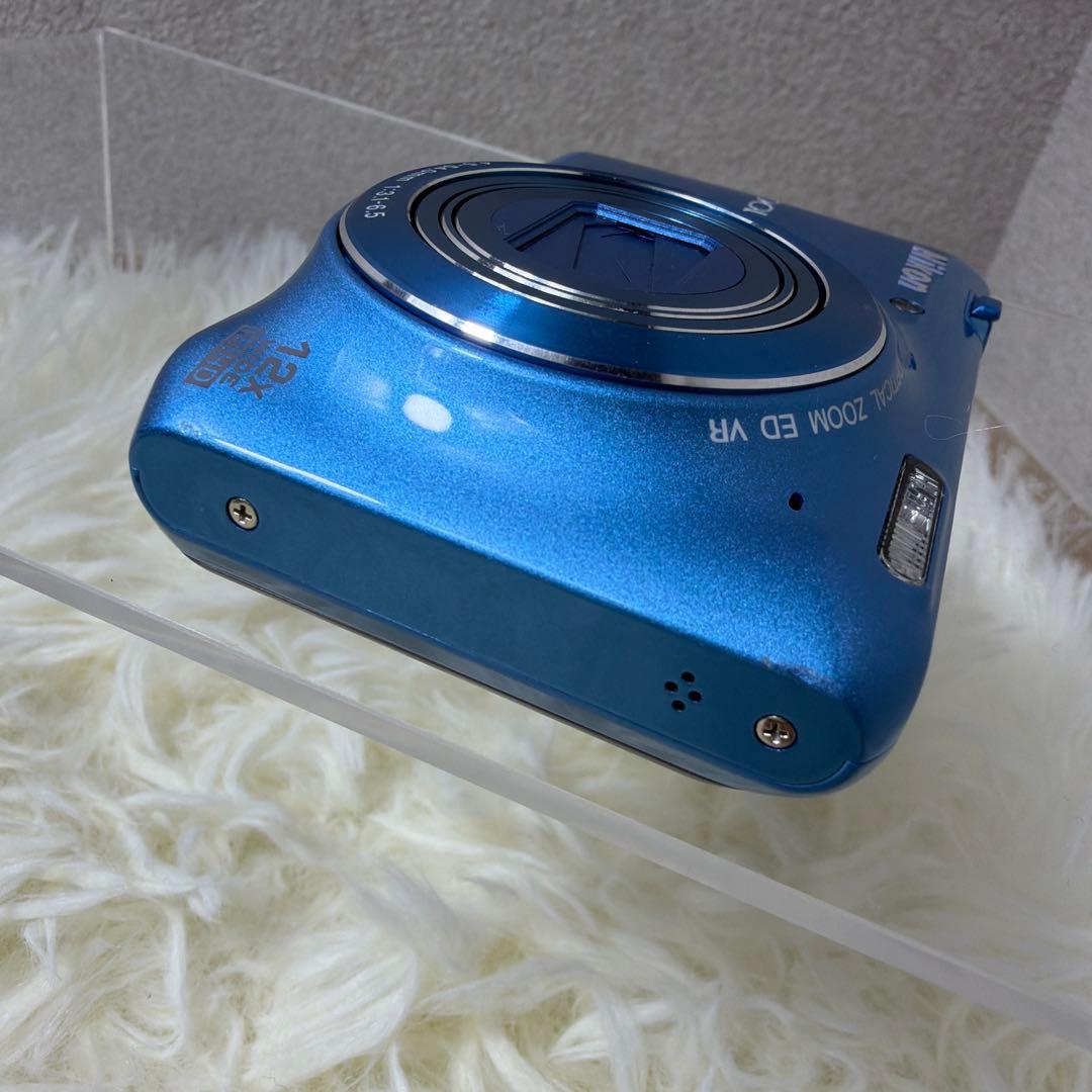 【美品】ニコン Nikon COOLPIX S6400 ブルー 付属品多数