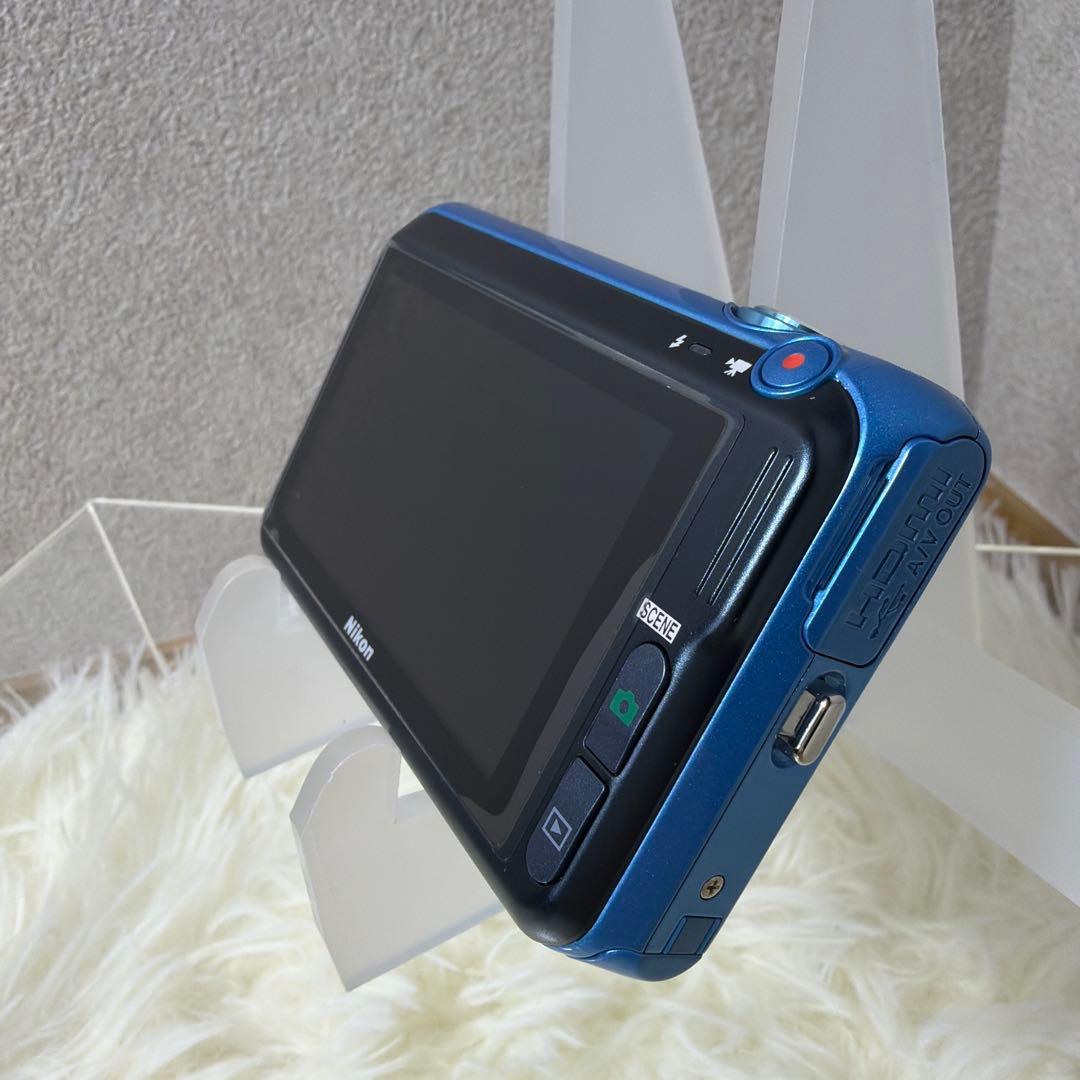【美品】ニコン Nikon COOLPIX S6400 ブルー 付属品多数