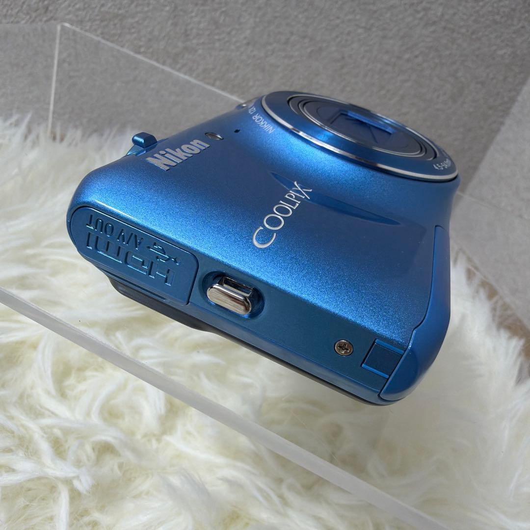 【美品】ニコン Nikon COOLPIX S6400 ブルー 付属品多数