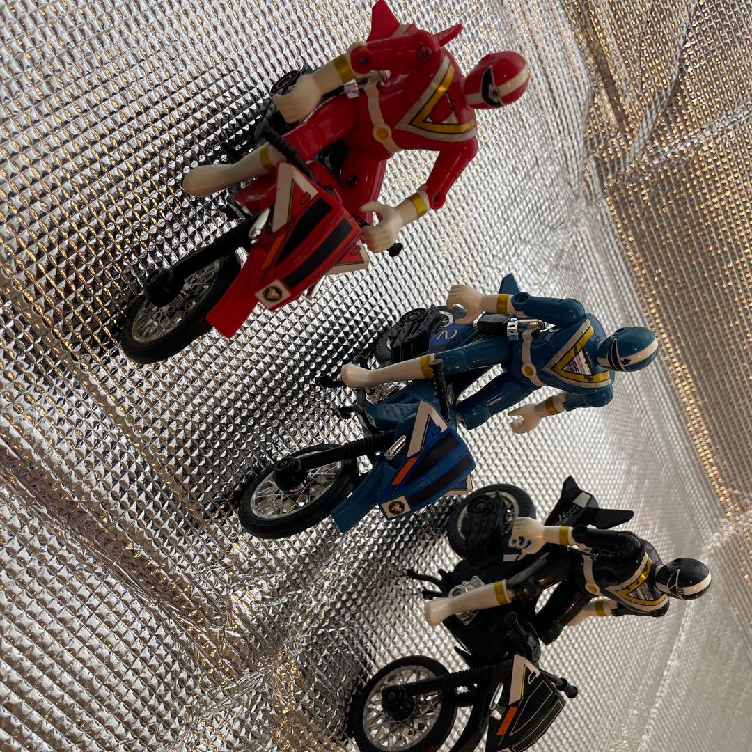 地球戦隊ファイブマン 3体セット　ホークアロー バイク バンダイ 1990年