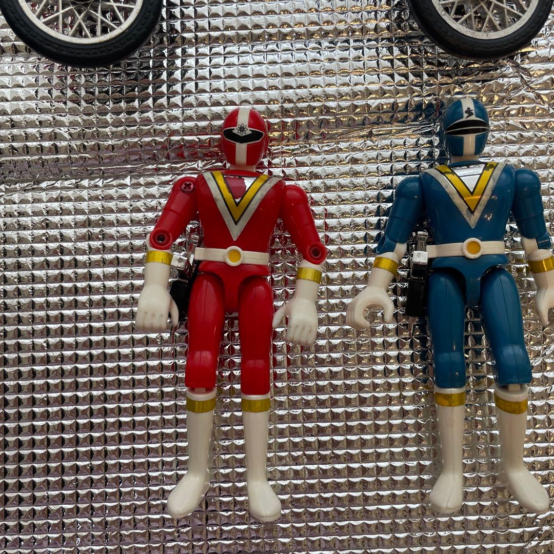 地球戦隊ファイブマン 3体セット　ホークアロー バイク バンダイ 1990年