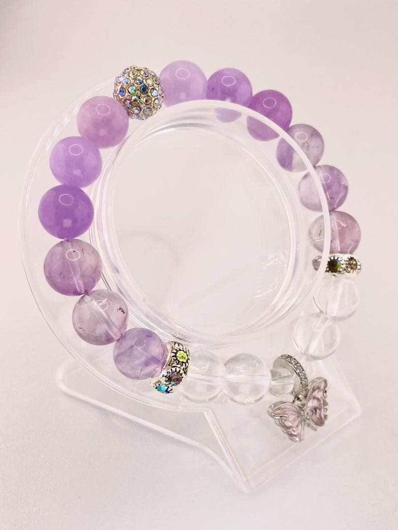 【ラベンダーアメジスト/パープルアンジェライト】内径約15cm 浄化済み