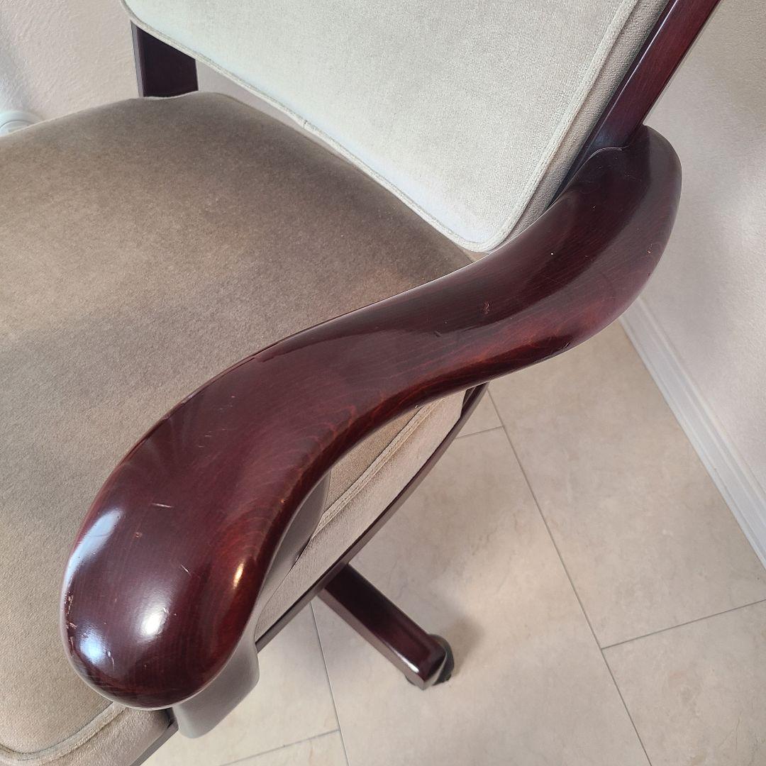 カリモク　コロニアル　デスクチェア　ヴィンテージ