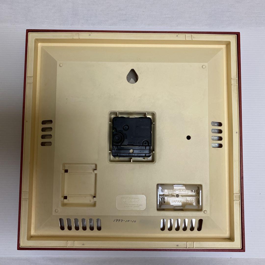 【ジャンク品】変わり時計　壁掛　インテリア　天気予報　クレセル製　レア物　湿度計