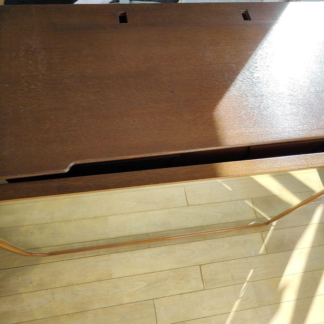 レトロ アンティーク 昭和 木製ドレッサー・ミラー・スツール付き