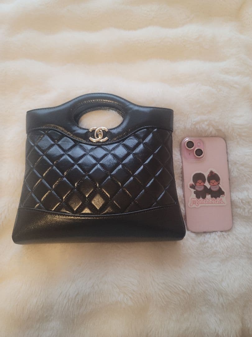 ノベルティ CHANEL キルティング ショルダーバッグ ブラック