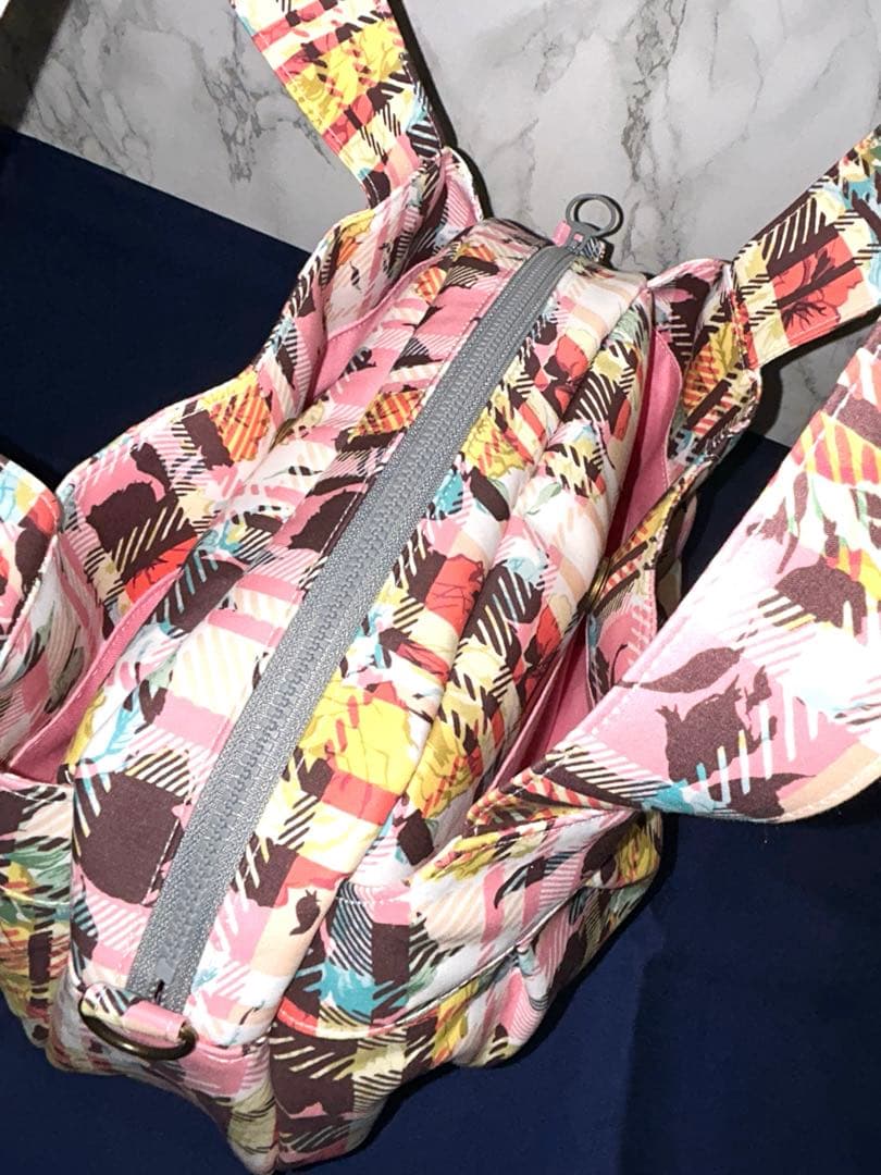 ぽんこ様·͜·ᰔᩚリバティプリント♡カーライン•*¨*•3roomコロンコロンbag