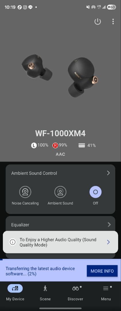 Sony WF-1000XM4 (ブラック)