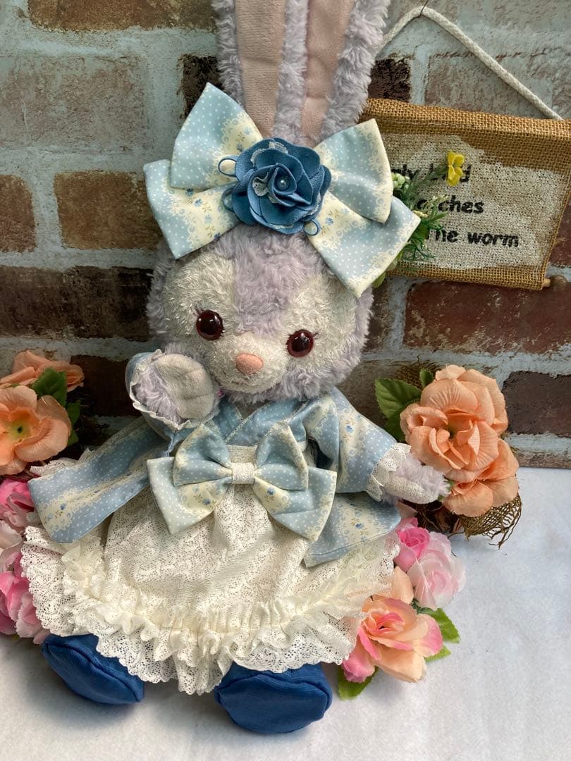 ステラルーＳ　水色花柄　和着物ドレス６点コスチューム　リーナベルも出品中