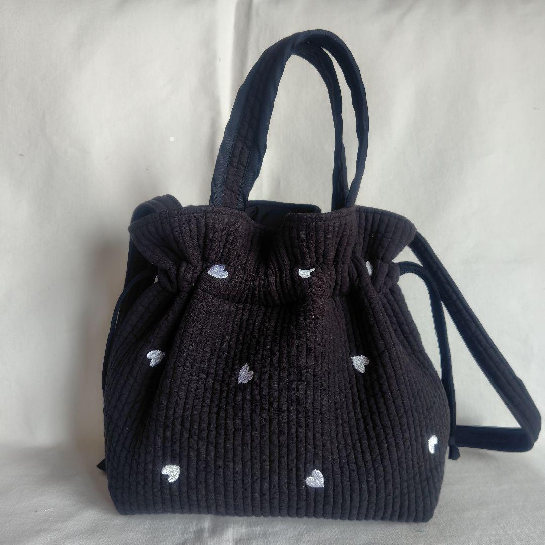 Dカン 底板ヌビ☆オムツポーチ・ボンボンバッグ☆ グレー×ダークグレー♡