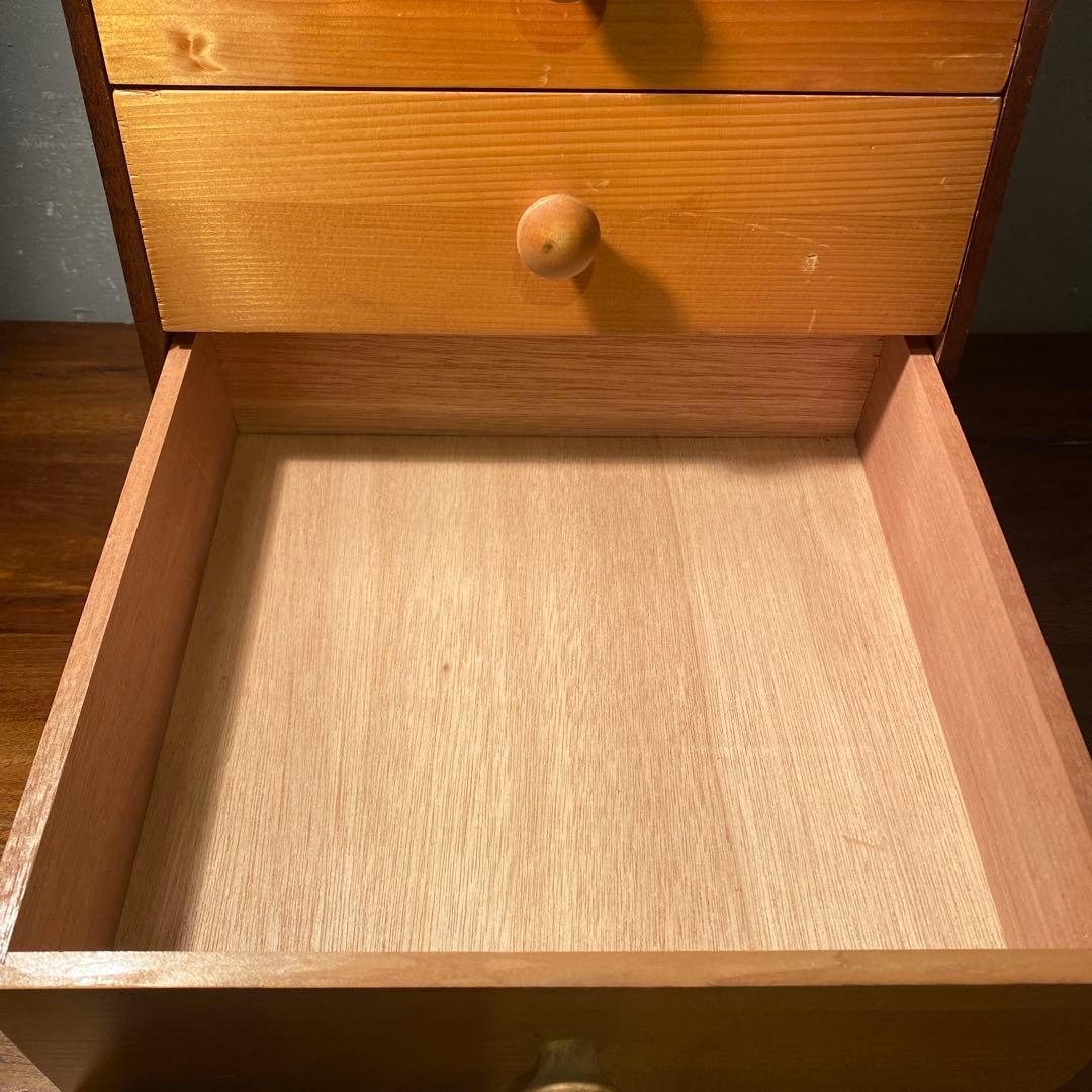 昭和レトロ 三段小引き出し ミッドセンチュリー ポストモダン インテリア 収納
