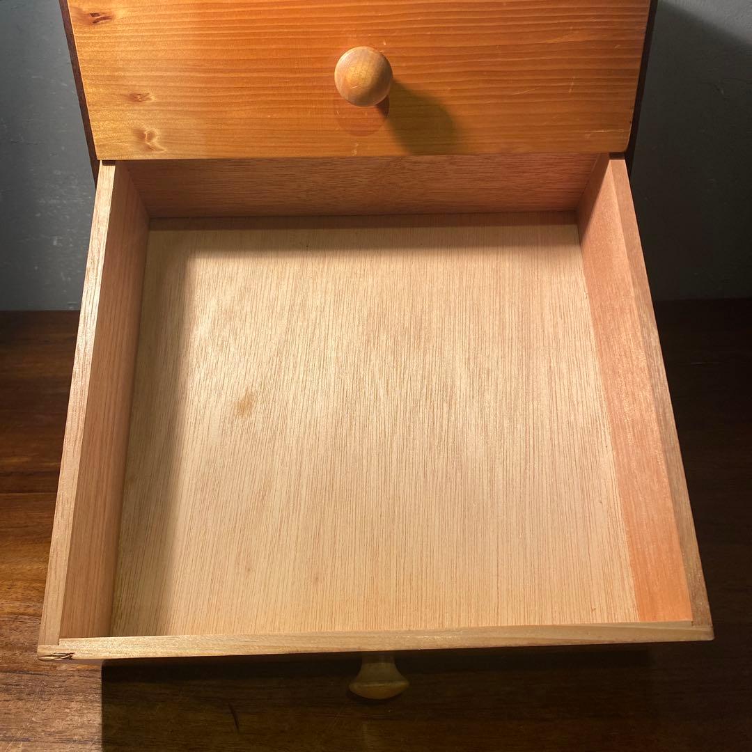 昭和レトロ 三段小引き出し ミッドセンチュリー ポストモダン インテリア 収納