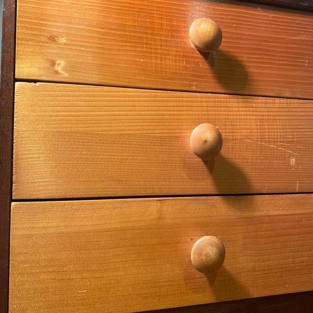 昭和レトロ 三段小引き出し ミッドセンチュリー ポストモダン インテリア 収納