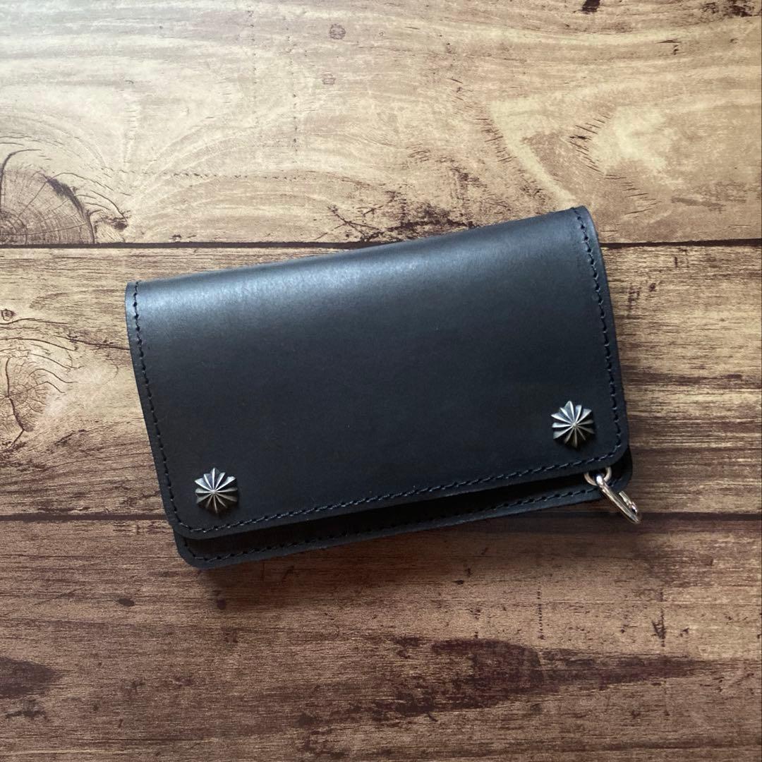 【お札を折らずに収納】ミドルトラッカーウォレット アポロコンチョ【受注生産】