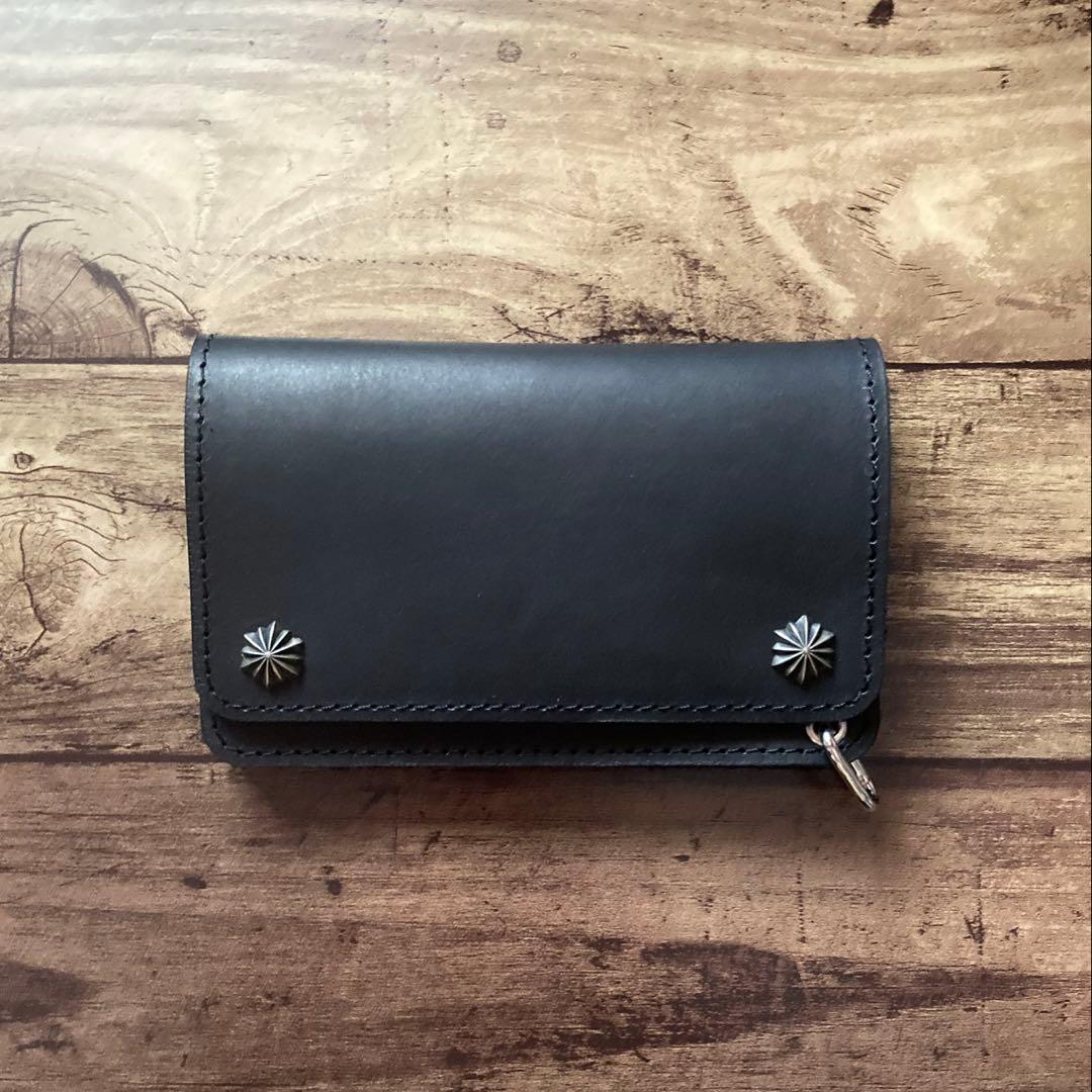 【お札を折らずに収納】ミドルトラッカーウォレット アポロコンチョ【受注生産】