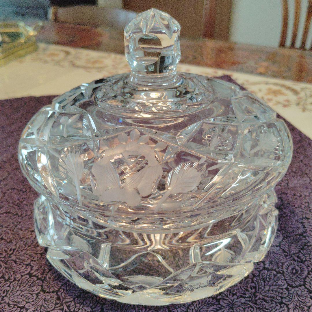 お値下げ　ビンテージ　　ドレスデンの美しいキャンディーポット　新品