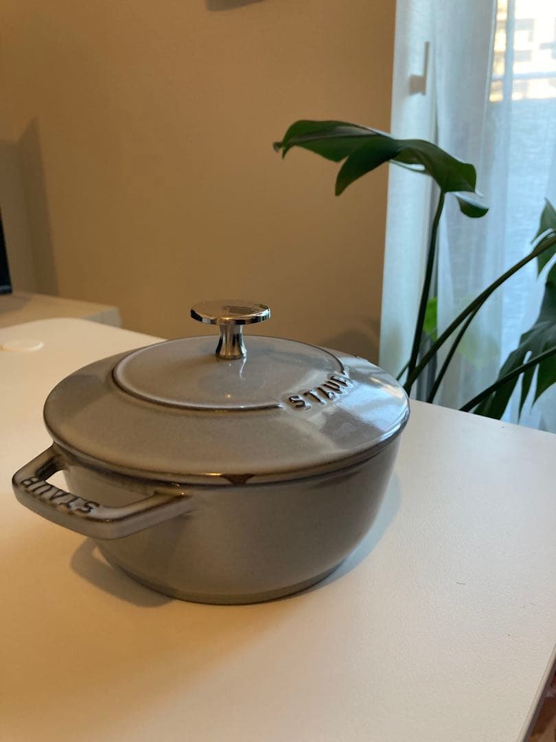 箱付き　STAUB 鋳鉄 WANABE S グレー 16cm 1.1リットル