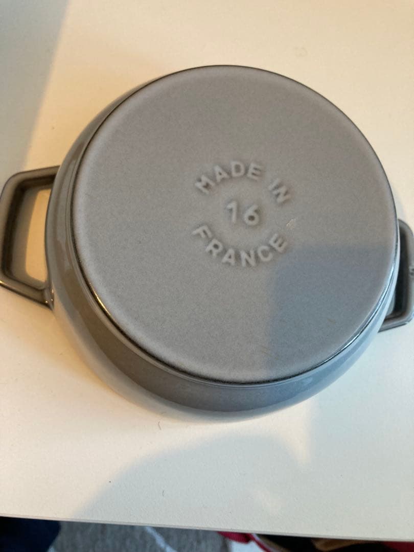 箱付き　STAUB 鋳鉄 WANABE S グレー 16cm 1.1リットル