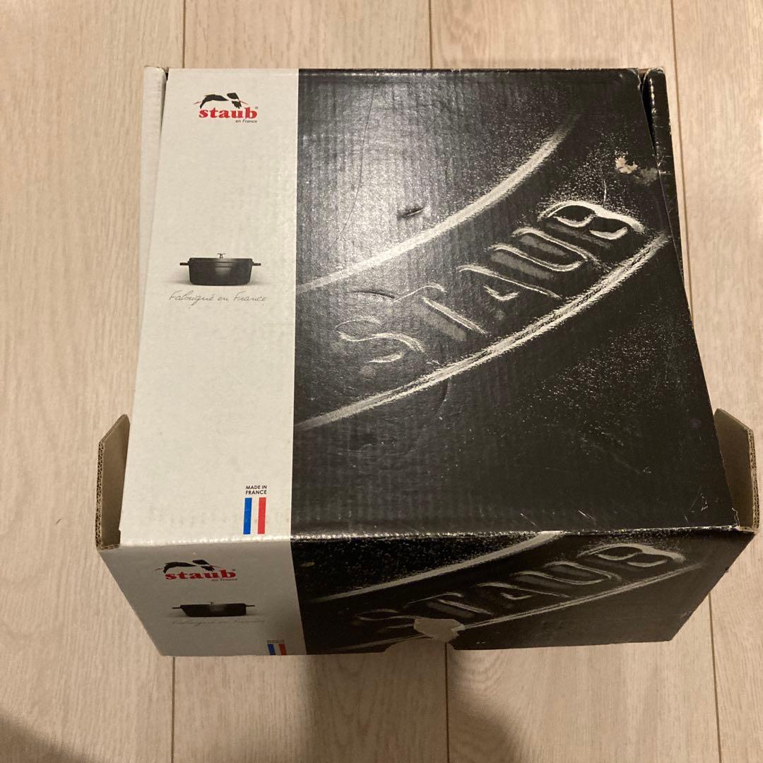 箱付き　STAUB 鋳鉄 WANABE S グレー 16cm 1.1リットル