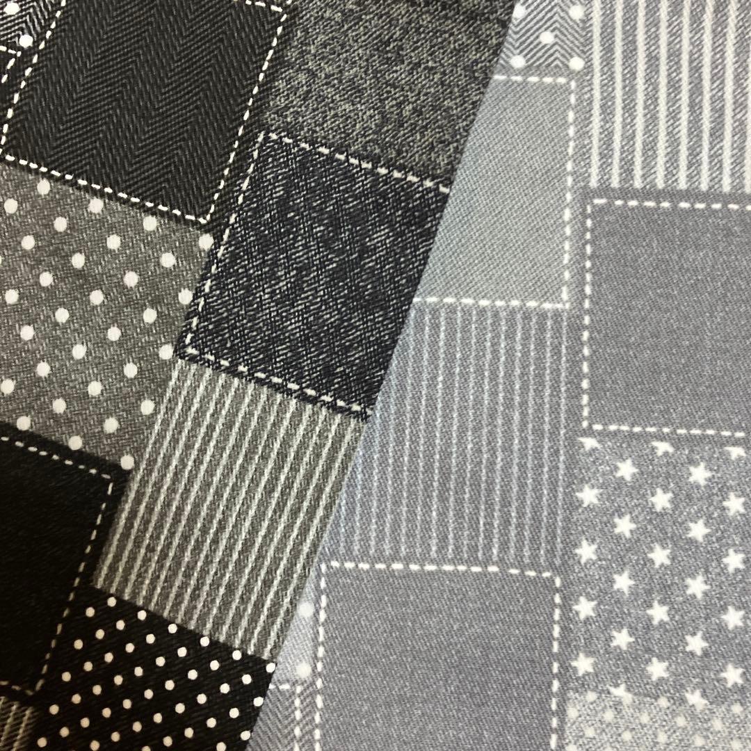 縦長巾着袋　箸箱入れ　給食袋　二つセット　(48) ハンドメイド