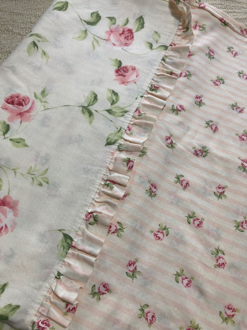 ローラアシュレイ　掛け布団カバー　ヘーゼルウッド　チョークピンク　ベッドカバー