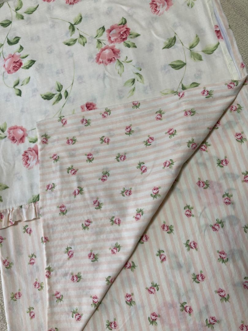 ローラアシュレイ　掛け布団カバー　ヘーゼルウッド　チョークピンク　ベッドカバー