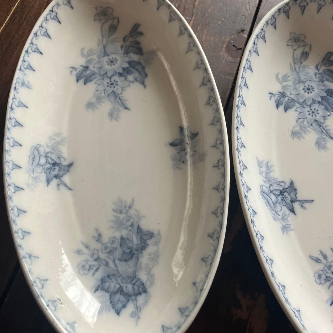 フランスアンティーク サルグミンヌ Flore ラヴィエ皿　ラヴィエセット