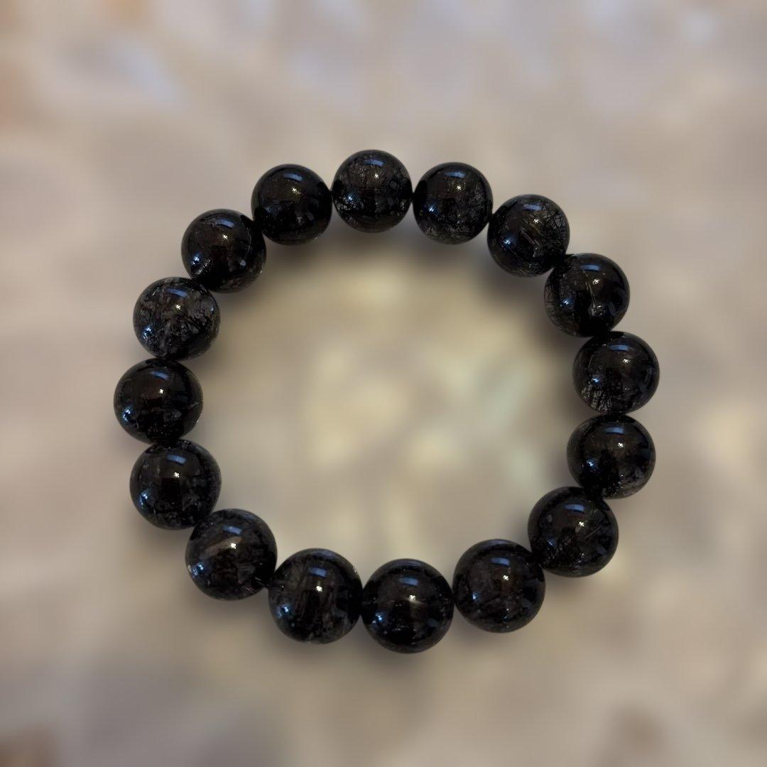 ブラックルチル　ルチルクォーツ　パワーストーン　天然石