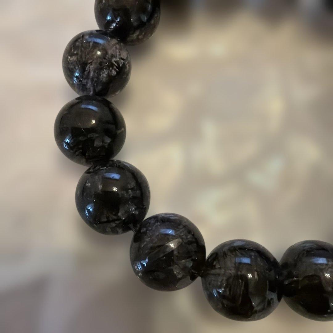 ブラックルチル　ルチルクォーツ　パワーストーン　天然石