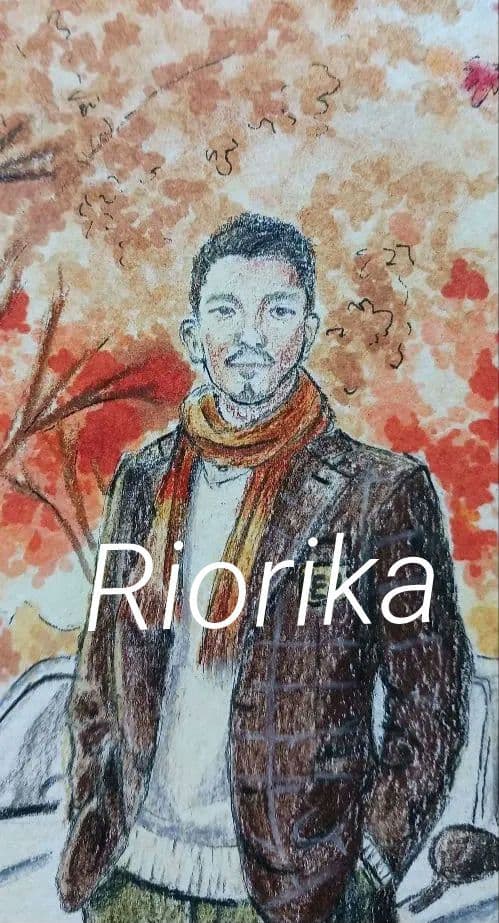 人物画+車　似顔絵　色鉛筆画　パンパステル画　オーダーメイド　プレゼント