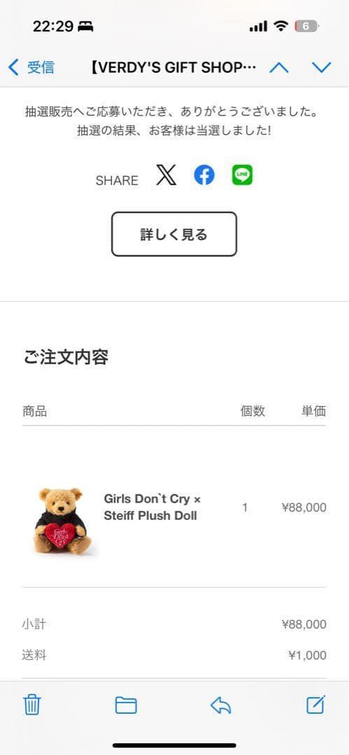 Girls Don't Cry × Steiff Teddy Bear