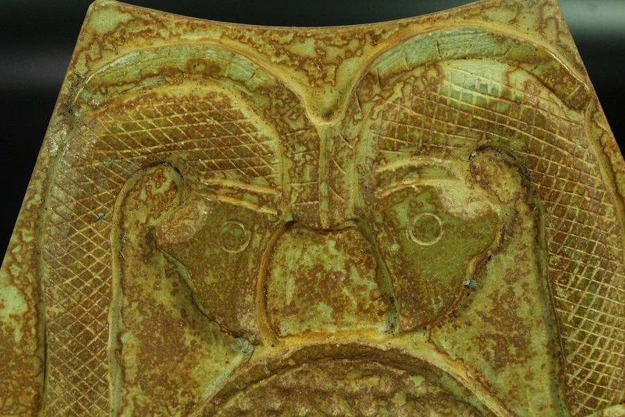 中国美術 玉壁 円形 飾(K-YC508)