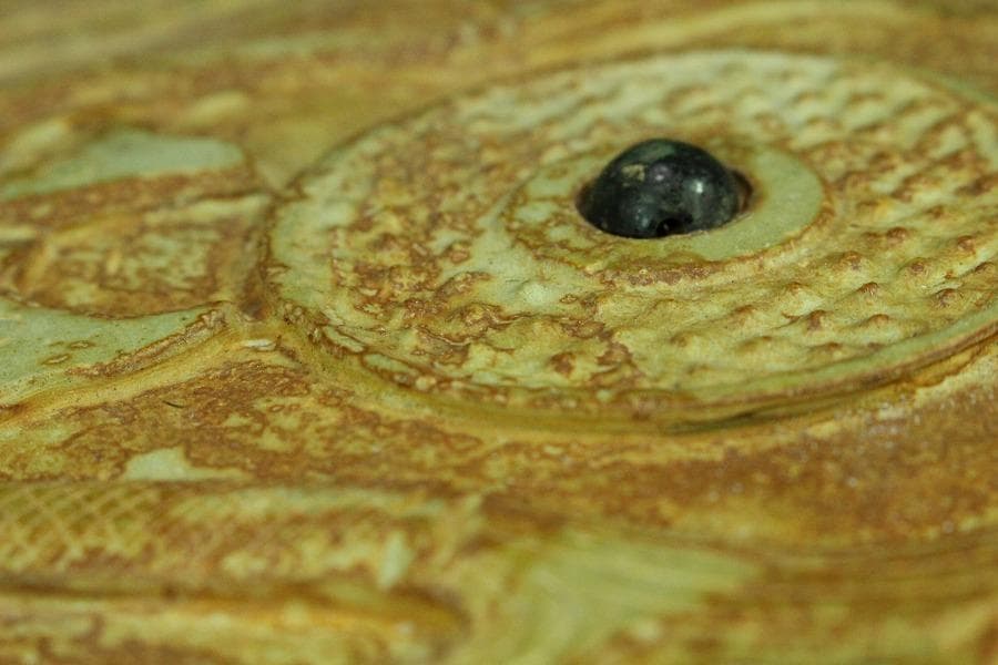 中国美術 玉壁 円形 飾(K-YC508)