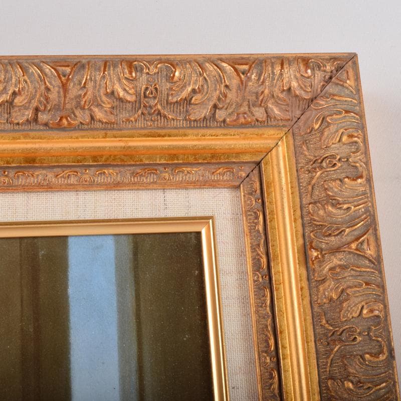 ギュスターヴ・ド・ヨンゲ作　複製画　「散歩の後」　額装　C　3549A